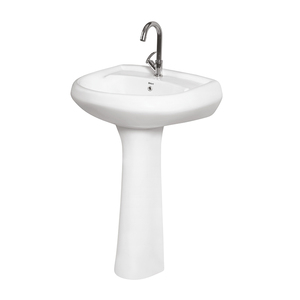 Lavabo de Pedestal de Cerámica Súper Elegante, Higiénico y Fácil de Limpiar, Hecho en India, a Bajo Precio de Mercado, para Compradores al por Mayor - Product Image 1