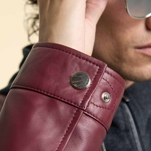 Wholesale Outdoor Use Breathable <b>Winter</b> <b>Leather</b> <b>Jacket</b> Top Selling Cheap Price Latest Design Men <b>Leather</b> <b>Jacket</b> For Sale - Product Image 3