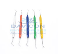 Kit d'instruments de restauration dentaire en acier inoxydable pour composites – Ensemble d'outils de remplissage dentaire pour la restauration de résine composite