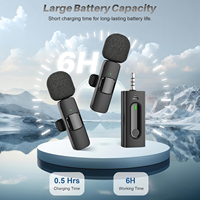 Microphone Lavalier Sans Fil Professionnel avec Réduction de Bruit, Mini Micro Clip-on pour Enregistrement, USB-C et Lightning pour iPhone et Android (Vidéo)