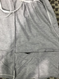 Formal Post Mastectomy Zip up women tshirts with <b>Drain</b> Pockets for Surgery Recovery - Product Image 4
