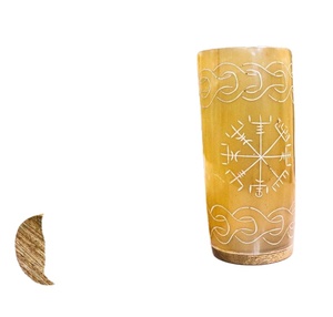 แก้วแตรธรรมชาติแกะสลักด้วยมือออกแบบได้ตามต้องการสำหรับไวน์เบียร์น้ำบ้านร้านอาหารโรงแรมแรงบันดาลใจ - Product Image 3