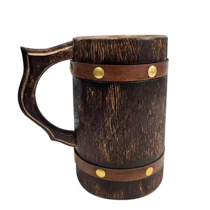 Para las nuevas tazas de cerveza de madera originales de fábrica india con interior de acero inoxidable de grado alimenticio de Crescent Crafts - Product Image 6