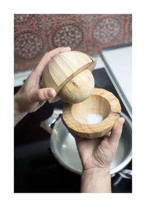 Boîte à épices en bambou naturel avec compartiments en verre – Masala Dabba – Exportation en gros par l'usine OEM/ODM - Product Image 5