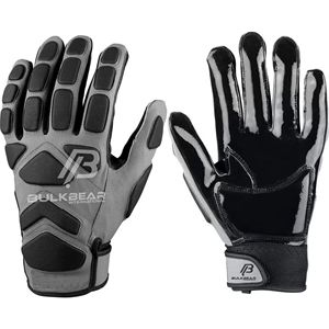 Gants de football américain professionnels en cuir imperméables antidérapants haute performance avec une adhérence flexible et respirante pour les sports de plein air - Product Image 5