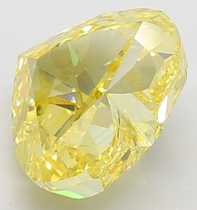 Pierre précieuse de laboratoire certifiée IGI, taille cœur, jaune fantaisie vif, SI1, 7,50-7,90 carats, pour la fabrication de bijoux fins de qualité supérieure - Product Image 2