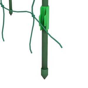 Arche de jardin en métal verte 17'' x 72'' x 72'' en forme de A pour plantes grimpantes, avec filet de grimpement inclus - Product Image 3