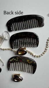 Peine de Resina Hecho a Mano Tradebyd, Elegante Accesorio de Peinado para Mujeres, Hombres y Estilistas Profesionales - Product Image 3