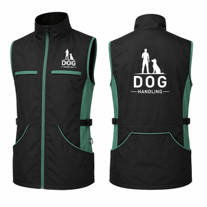 Custom Dog Handling <b>Trainer</b> Vest Multi-Pocket Utility <b>Work</b> Vest Adjustable Sides Double Breasted Button Vintage Style 100% - Product Image 1