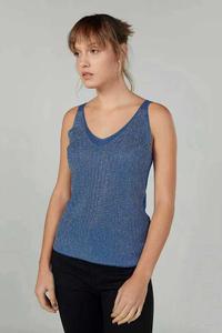 Camiseta sin mangas ajustada a medida para mujer en venta, camiseta sin mangas con diseño personalizado - Product Image 3