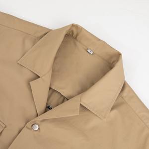 Chemise de travail cargo pour homme, sur mesure, de qualité supérieure, 100% coton sergé, manches courtes, anti-plis, décontractée, avec poches, pour la saison d'automne - Product Image 3