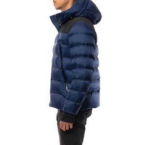 Customized 2025 High Quality Unisex Hooded Puffer <b>Jacket</b> New Arrival Stand Collar Patchwork Outdoor Casual Wear for <b>Winter</b> OEM - Product Image 5