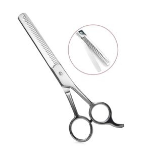 Factory Price High Quality Beauty Hair Cutting Thinning Scissors Set Stainless Steel <b>Handle</b> Sharp Blade Safety Thinning Scissors - Product Image 6