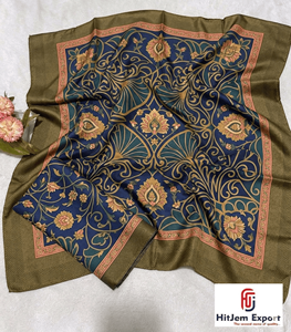 Pañuelo de satén personalizado con diseño impreso, fabricante OEM ODM con etiqueta privada para promoción de marca corporativa y regalos. - Product Image 1