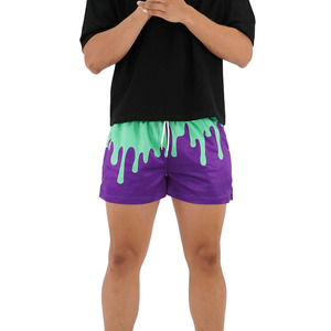 Pantalones Cortos de Baloncesto de Malla con Estampado de Goteo, Gráfico Neón, Secado Rápido, Unisex, para Gimnasio, Fabricante OEM ODM de Ropa Deportiva - Product Image 5