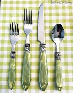 Stainless Steel Handle Modern Design Eco-Friendly Mirror Polish Wedding Party Decor Flatware Set Fruit <b>Fork</b> <b>Dessert</b> Spoon - Product Image 3