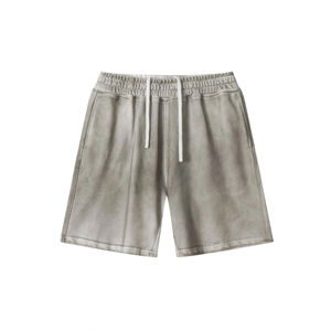 Shorts délavés à l'acide à faible MOQ avec personnalisation de marque, stock disponible en gros pour tenue décontractée quotidienne - Product Image 5
