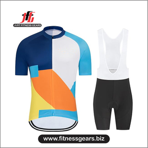 ชุดยูนิฟอร์มปั่นจักรยานแบบไม่มีแขน JUST FITNESS GEARS ผลิตจากผ้าสแปนเด็กซ์/โพลีเอสเตอร์คุณภาพสูง 100% แห้งเร็ว พิมพ์ลายแบบซับลิเมชั่น สำหรับผู้ใหญ่ | - Product Image 5
