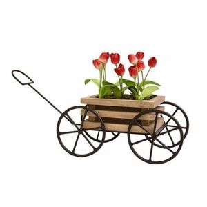 Maceta metálica con forma de bicicleta, soporte para plantas de interior y exterior, decoración para balcón y jardín, maceta multicolor con forma de bicicleta - Product Image 6