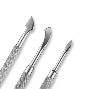 Pousse-cuticules double face de haute qualité en acier inoxydable – Outil de manucure pour le soin des cuticules, le nettoyage des ongles et le retrait du vernis gel - Product Image 3