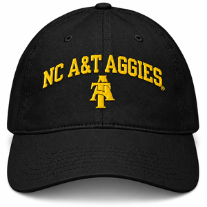 Gorra de Béisbol Bordada Personalizada al por Mayor NC A&T Aggies, Gorra Universitaria, Gorra Deportiva Negra Varsity, Marca Privada - Product Image 1