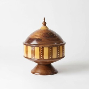 Traditional Style Wooden Butter Dish Stand Multi Purpose <b>Storage</b> And Serving Container For Kitchen Dining Use - Product Image 1