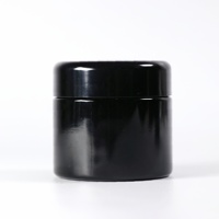 Pot en verre améthyste noir opaque de qualité supérieure, couleur originale, 5-1000 ml, avec couvercle en bakélite