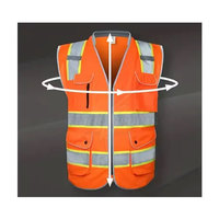 Gilet di Sicurezza Leggero e Traspirante, Riflettente, Certificato CE, Alta Visibilità, Vestibilità Comoda per Controllo del Traffico e Costruzioni