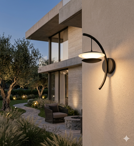 Modern Black Metal Wall Lamp Round Acrylic Shade 3500K Warm White LED Anti-Glare for Living Room Lumetal Vietnam - Product Image 5