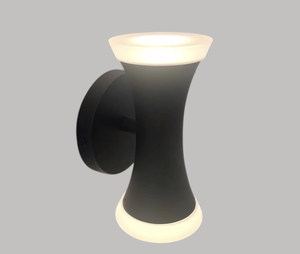 Luminaire mural extérieur à commande par bouton, dimmable, AC 230V IP65, Lumetal 3000K (blanc chaud), métal + diffuseur en verre borosilicate acrylique, CRI>=80 - Product Image 3