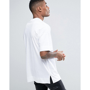 Camiseta de Manga Corta para Hombre, Cuello Redondo, Color Sólido, Lisa, Informal, Tejido de Punto, 100% Algodón, Talla Grande - Product Image 6