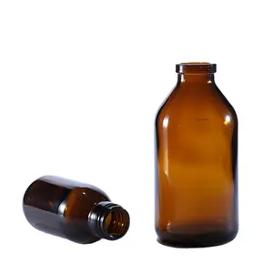 厂家价格500毫升药用琥珀玻璃瓶糖浆药用口服液瓶