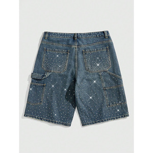 OEM ODM High Quality Custom Summer <b>Men</b> Street Wear <b>Jeans</b> Shorts Baggy Shorts Denim Cargo Shorts for <b>Men</b> - Product Image 2