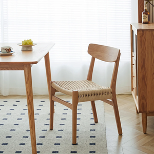 Chaise de salle à manger en rotin et bois de frêne Nam Viet - Product Image 4