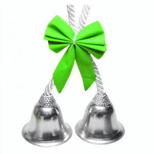 Campanas Navideñas Decorativas, Accesorios Festivos, Campanas Metálicas Colgantes de Tela, Sublimación en Blanco, Alta Calidad, Precio Directo de Fábrica - Product Image 1