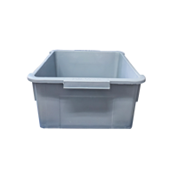 Boîte de rangement empilable pour usage domestique, impression sérigraphique, emballage alimentaire, logo personnalisé accepté, rectangle vert en plastique PP