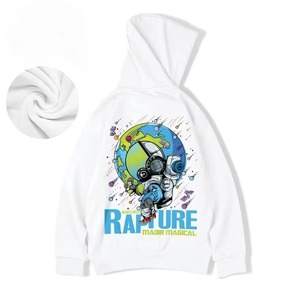 เสื้อฮู้ดพิมพ์ลายการ์ตูนนักบินอวกาศ Rapture Magical Astronaut สำหรับผู้ชาย ผ้าฝ้ายถัก 100% สวมใส่สบายในฤดูใบไม้ร่วง ทรงปกติ สีขาว - Product Image 2