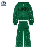 Survêtements décontractés à strass très tendance, manches longues, couleur unie, différents modèles