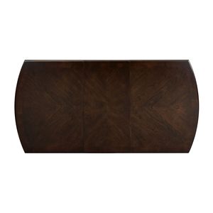 Mesa de Comedor de Diseño Simple de 1 Pieza con Extensión Separada, Acabado en Cerezo Oscuro, Mueble de Madera con Chapa de Mango para Uso Doméstico - Product Image 5