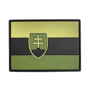 Custom 3D Embossed Rubber PVC <b>Sew</b>-<b>On</b> <b>Patches</b> with Nonwoven Felt Fabric for Clothing - Product Image 1