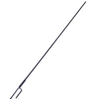 Postes de Fibra de Vidrio Duraderos de 1250 mm, Fáciles de Instalar, Resistentes a la Intemperie, de Alta Resistencia, Modernos y Naturales para Cercas de Pollos