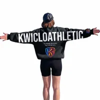 Sweat à capuche zippé de luxe gothique orné de strass |   Veste streetwear style Chrome Hearts avec fermeture éclair à chaîne et patchs — OEM/ODM disponible