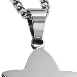   Collar de plata con colgante de hoja de hiedra para mujer, cadena pulida, joyería de moda para hermandades, elegante collar con dije para damas - Product Image 5