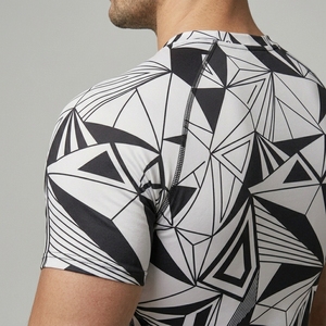 Custom Compression Fitness Shirt Men Half Sleeve Gym Training Running Athletic Performance Sportswear - Product Image 6