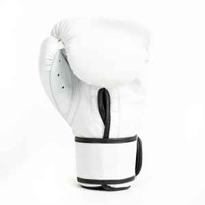 Gants de boxe professionnels en cuir de vachette 16 OZ avec fermeture auto-agrippante, haute densité, faits à la main pour l'entraînement de kick-boxing - Product Image 3