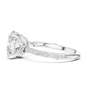 Anillo de Compromiso con Diamante Cultivado en Laboratorio de Corte Ovalado de 2.5ct, Oro Sólido de 10K, 14K, 18K, Certificado IGI, Color E, Joyería Fina - Product Image 6