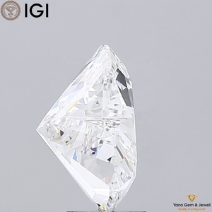 Bague de fiançailles et de mariage en diamant de laboratoire CVD taille cœur de 5,01 carats, 10,65 mm, certifiée IGI, couleur D, clarté VVS2 - Product Image 5