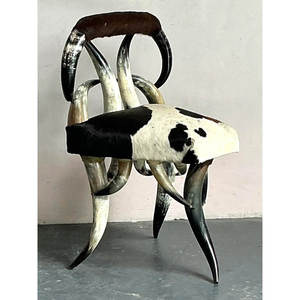 Fauteuil de luxe artisanal en corne de buffle de style royal rustique, meubles de salon fabriqués par NEHA ENTERPRISES - Product Image 5