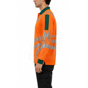 Chemises de travail professionnelles à manches longues pour hommes, respirantes, à col, uniformes durables, vêtements de travail pour le personnel de service et l'utilisation en extérieur - Product Image 6