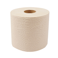 Lampure Sf-0005 Papier toilette personnalisable en pâte de bambou non blanchie, biodégradable, jetable aux toilettes, sans produits chimiques, 2 ou 3 plis, 48 rouleaux